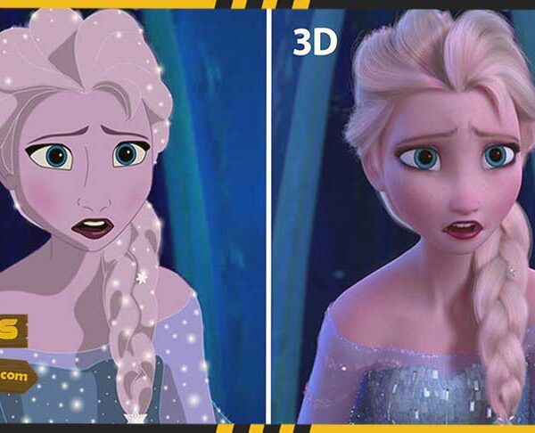 تفاوت انیمیشن دو  بعدی و سه بعدی